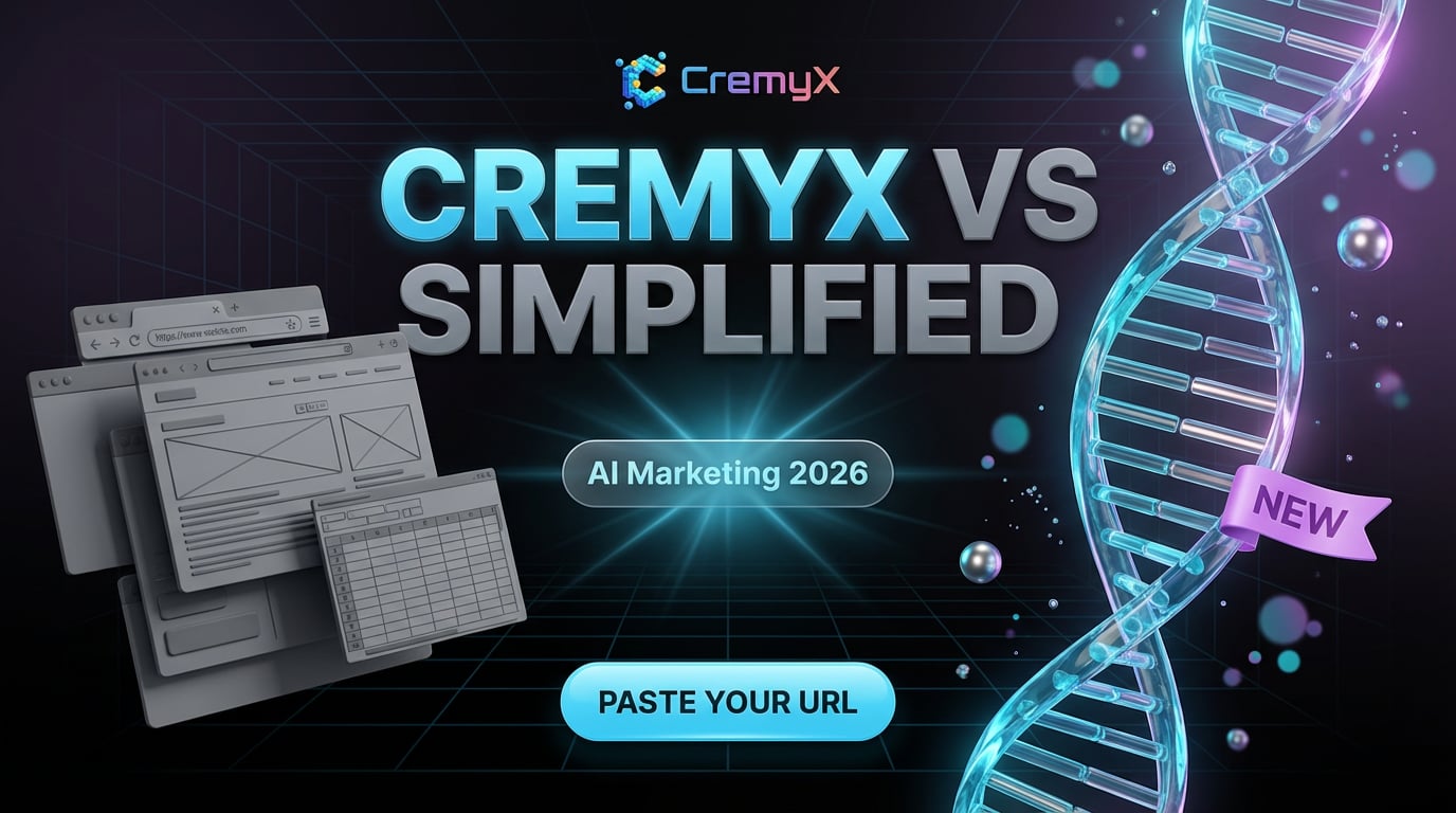 CremyX vs Simplified: So sánh AI Marketing 2026