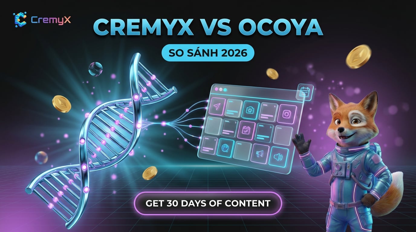 CremyX vs Ocoya: So Sánh 2026 | Brand DNA vs AI + Scheduling