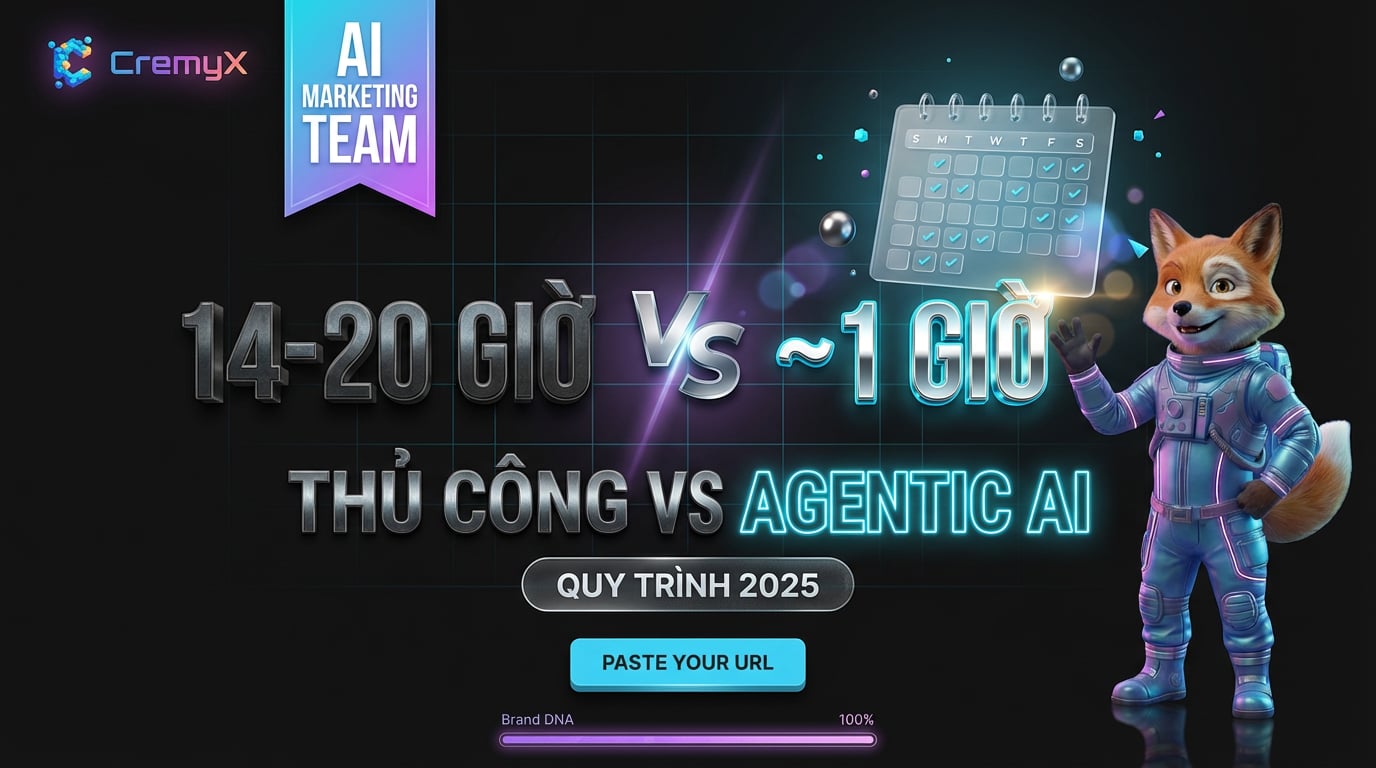 Marketing Thủ Công vs Agentic AI: So Sánh Quy Trình 2025