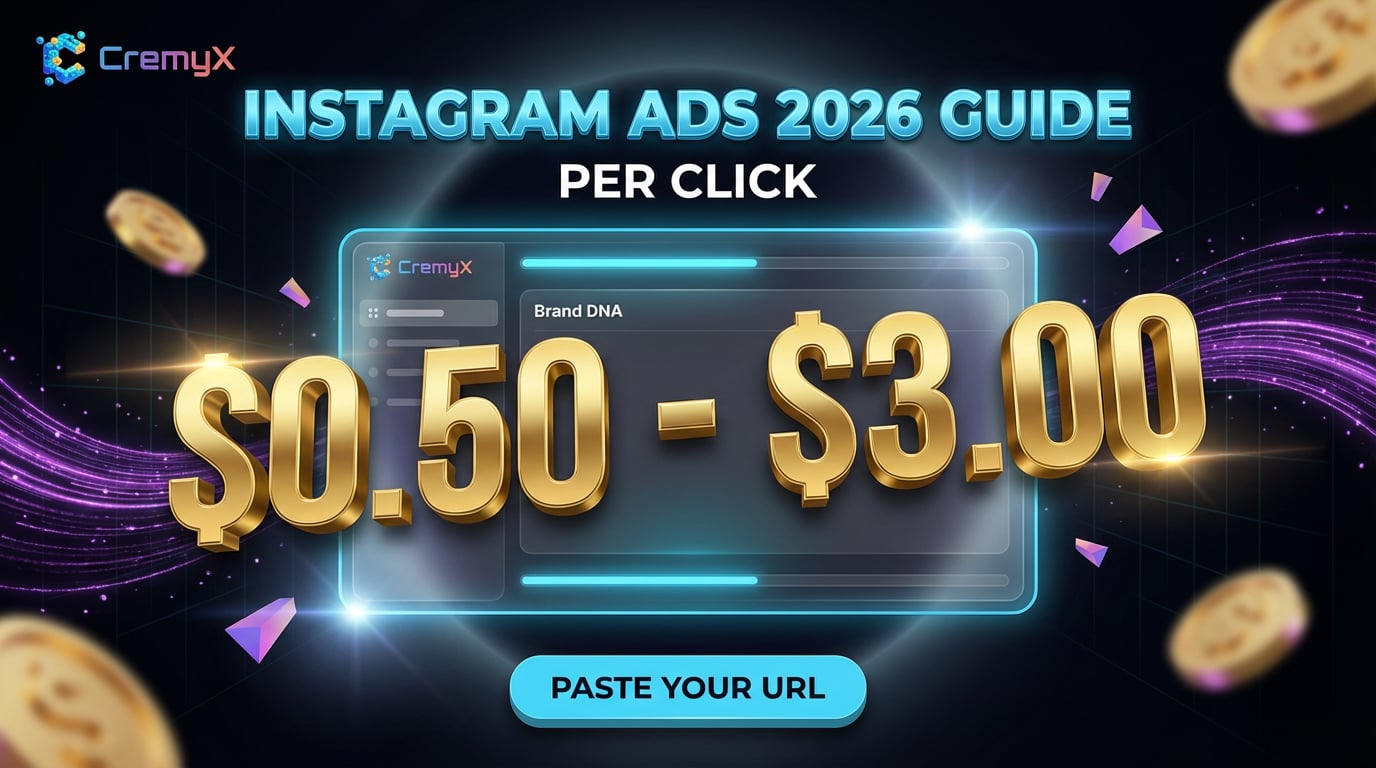 Instagram Ads Guide 2026: Costs, Formats & ROI | CremyX