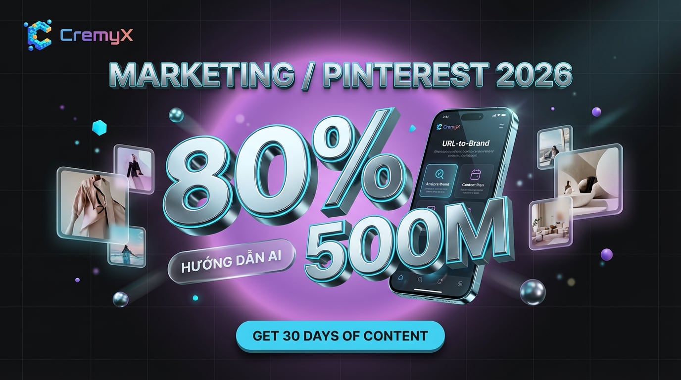 Hướng Dẫn Toàn Diện Về Marketing Pinterest 2026 | CremyX