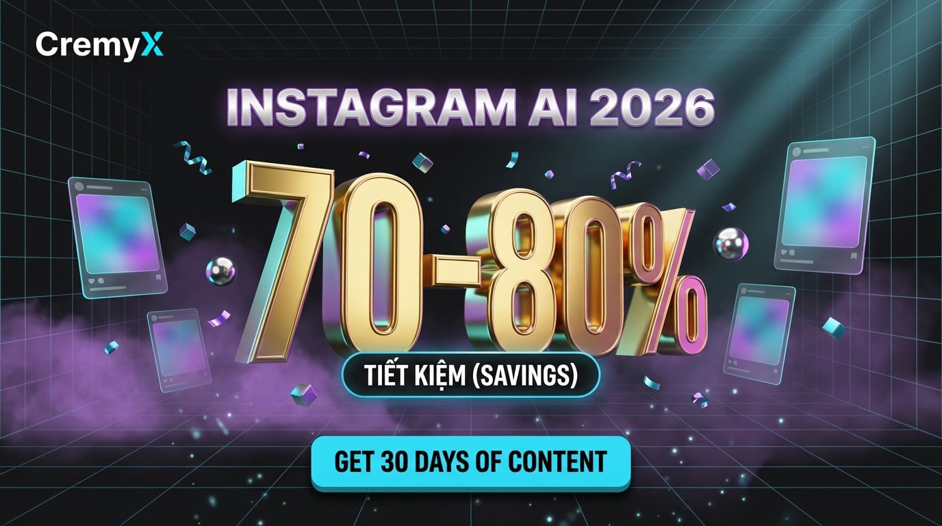Tạo nội dung Instagram bằng AI 2026 | CremyX
